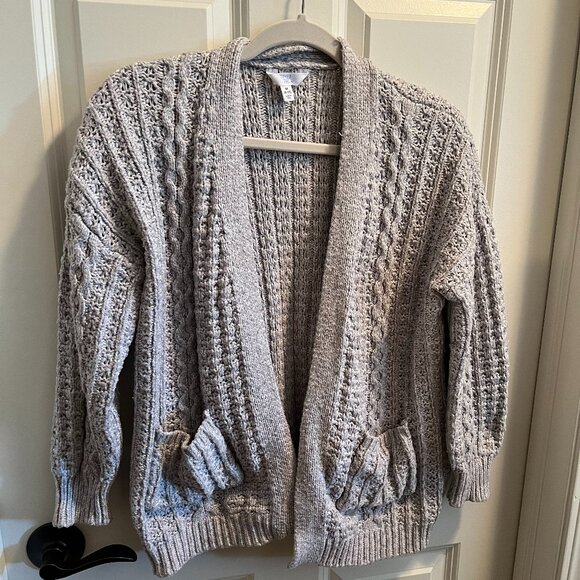 Time & Tru Cable Knit Cardigan - Picture 1 of 7